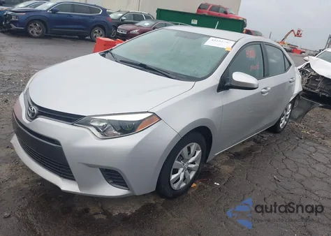 2016 Toyota Corolla Le из США, поврежденный, VIN 2T1BURHE8GC622668